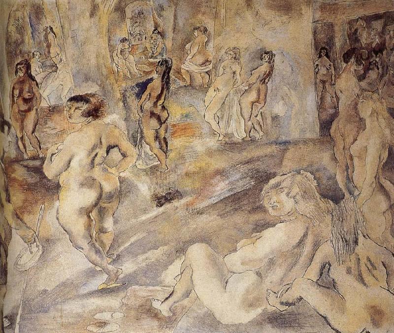 Jules Pascin Profligate Youth France oil painting art